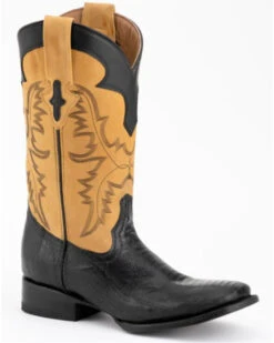 Ferrini Men's Nash Exotic Ostrich Leg Western Boots - Square Toe