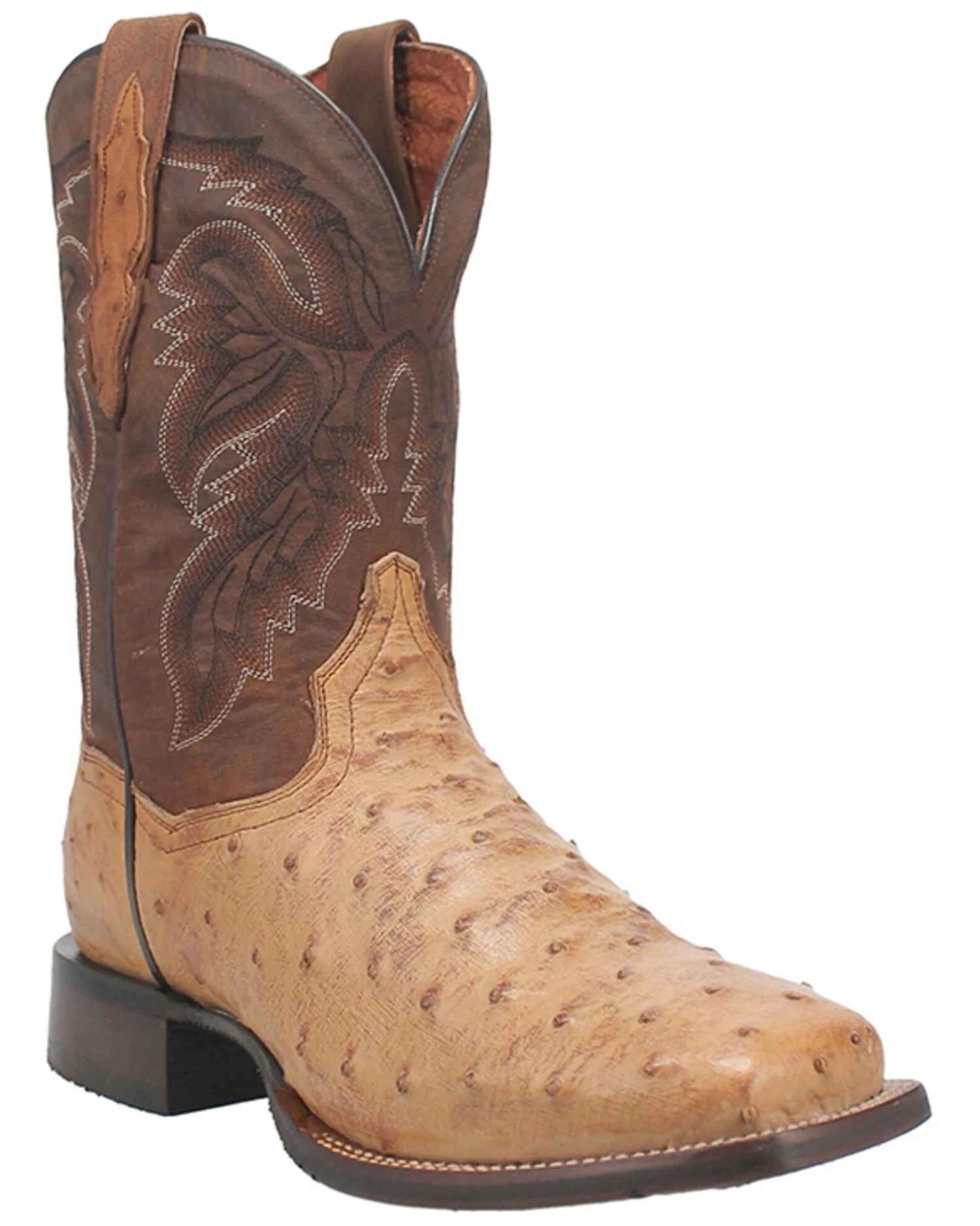 Dan Post Men's Alamosa Full Quill Ostrich Western Performance Boots - Broad Square Toe 4 Dan Post Men's Alamosa Full Quill Ostrich Western Performance Boots - Broad Square Toe - Image 2