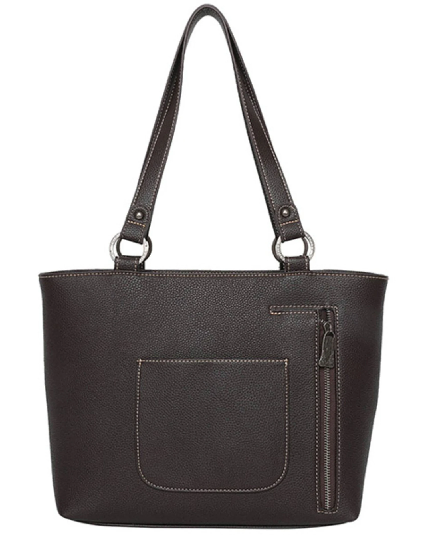 Montana West Women's Trinity Ranch Hair-On Cowhide Collection Concealed Carry Tote 4 Montana West Women's Trinity Ranch Hair-On Cowhide Collection Concealed Carry Tote - Image 2