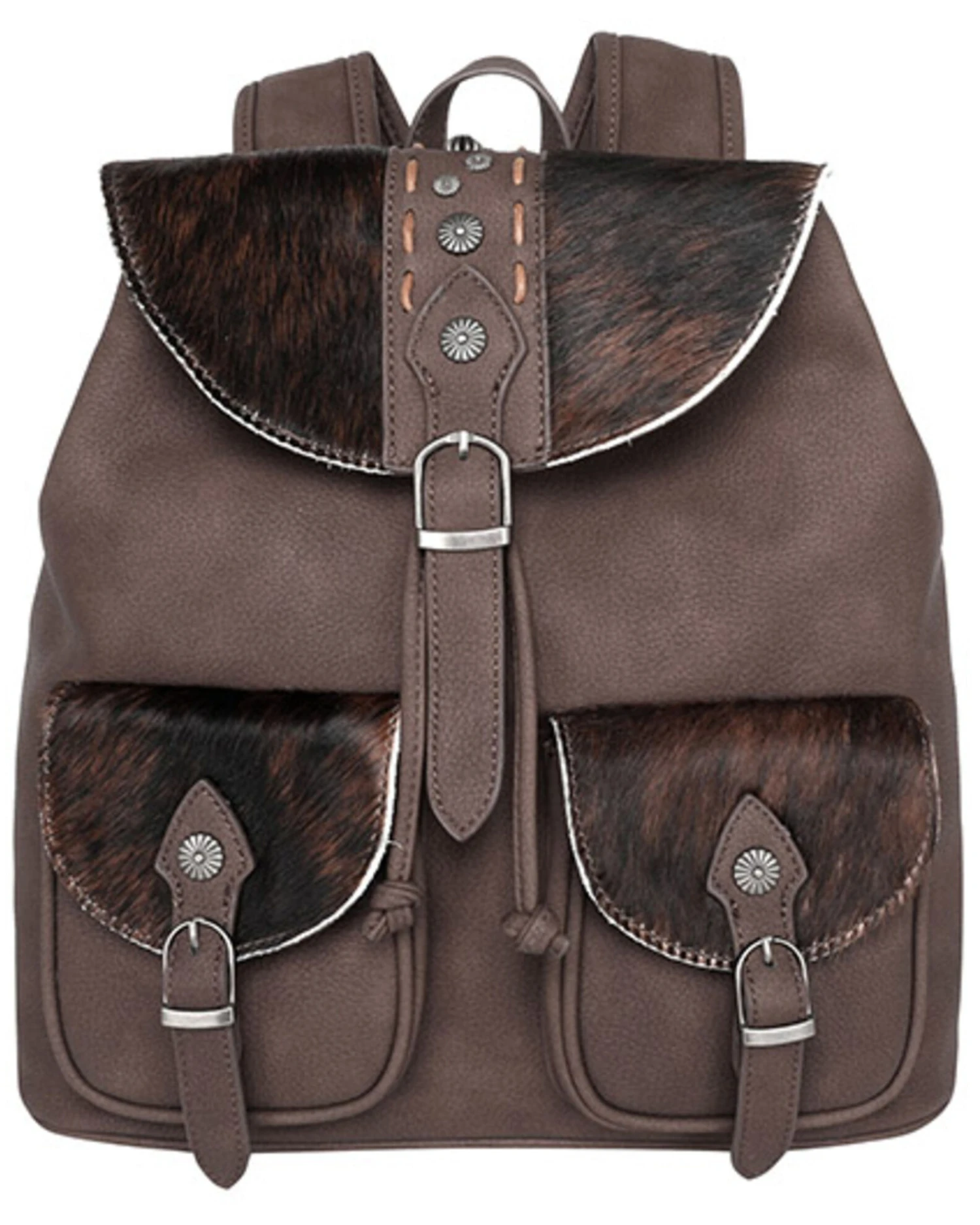 Montana West Women's Trinity Ranch Hair-On Cowhide Collection Backpack 4 Montana West Women's Trinity Ranch Hair-On Cowhide Collection Backpack - Image 2