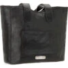 American West Black Mojave Canyon Large Zip Top Tote