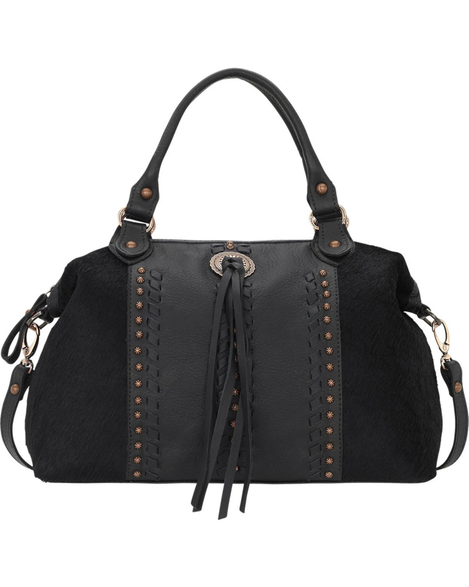 American West Cow Town Large Convertible Zip Top Satchel 4 American West Cow Town Large Convertible Zip Top Satchel - Image 2
