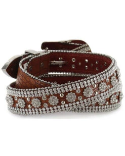 Shyanne Women's Rhinestone Print Belt