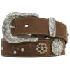 Ariat Women's Floral Embroidered Rhinestone Belt