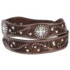 Ariat Scalloped Hand Tooled & Embellished Western Belt 1 Ariat Scalloped Hand Tooled & Embellished Western Belt -Western Cowboy Equipment Store 258U52 41 P2