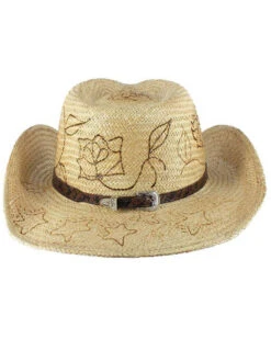 Shyanne Women's Floral Branded Straw Hat 11 Shyanne Women's Floral Branded Straw Hat -Western Cowboy Equipment Store 281CJ8 22 D2