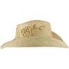 Shyanne Women's Floral Branded Straw Hat