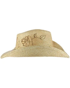 Shyanne Women's Floral Branded Straw Hat